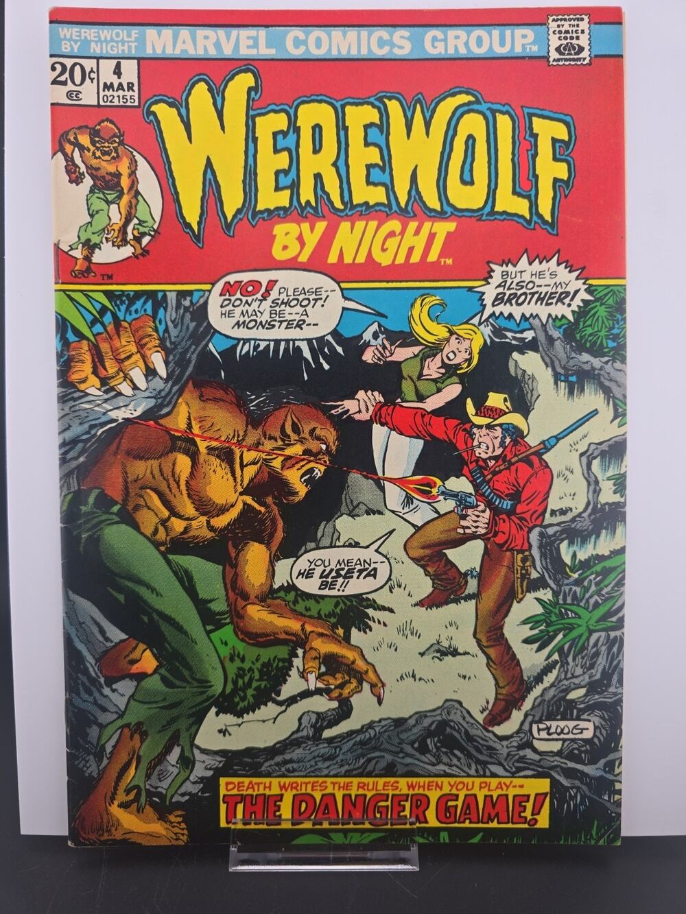 Werewolf By Night #4 comic book Marvel-Mike Ploog